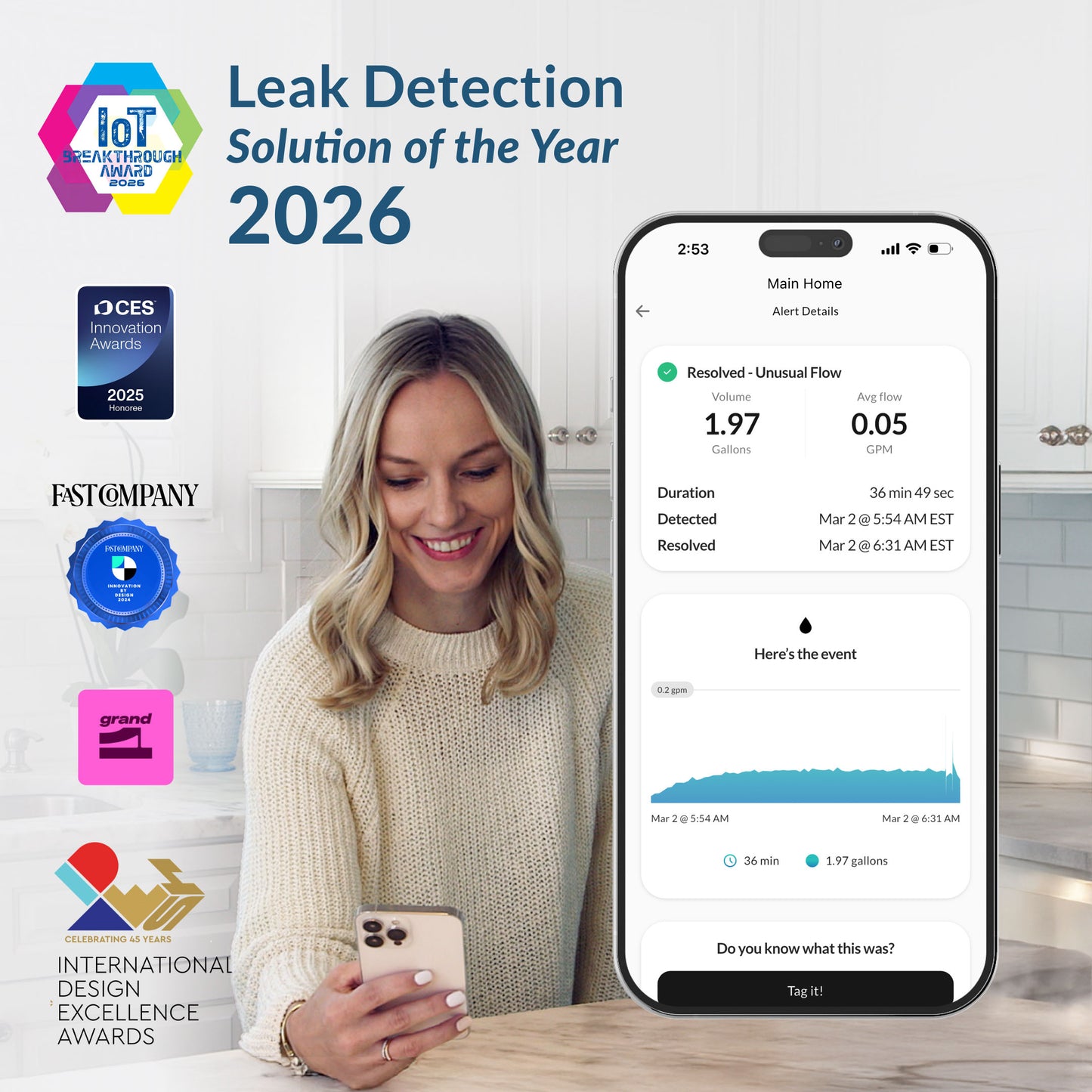 Droplet: Smart Home Water Sensor