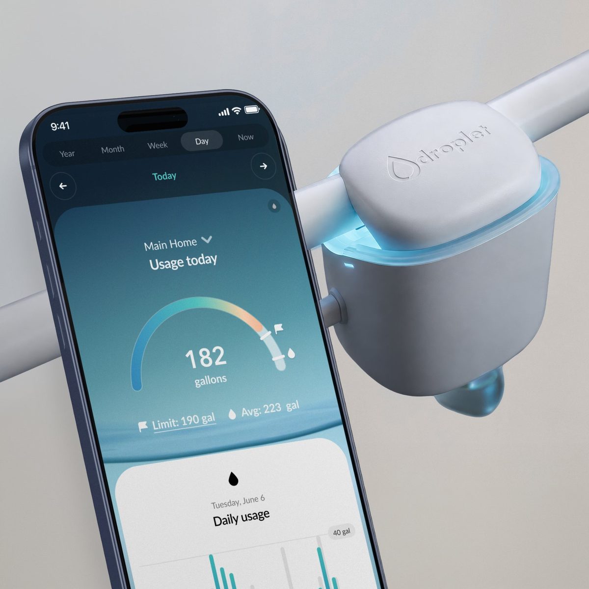 Droplet smart water monitor, image 2 of 10